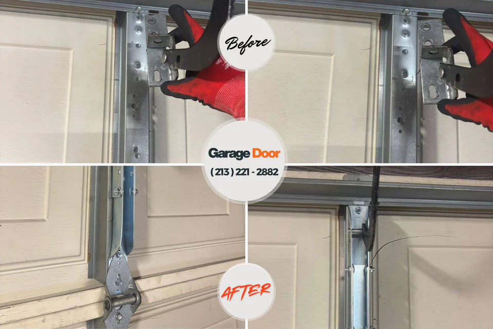 Before and after: garage door company Lake Shore, UT